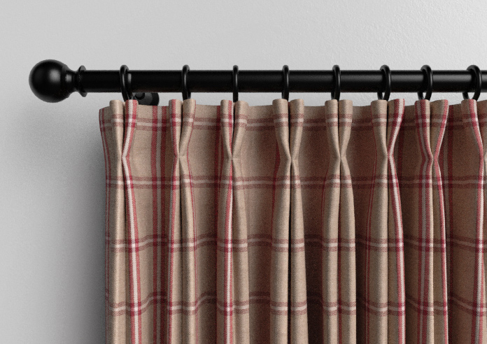 Applecross, Cranberry - Made to Measure Curtains - Image 10